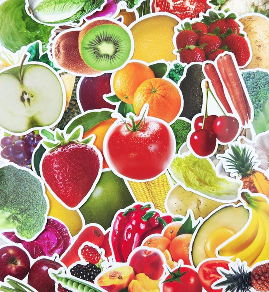 과일 야채 스티커 B형 세트 vol 2 다꾸 다이어리꾸미기 귀여운 음식 스꾸