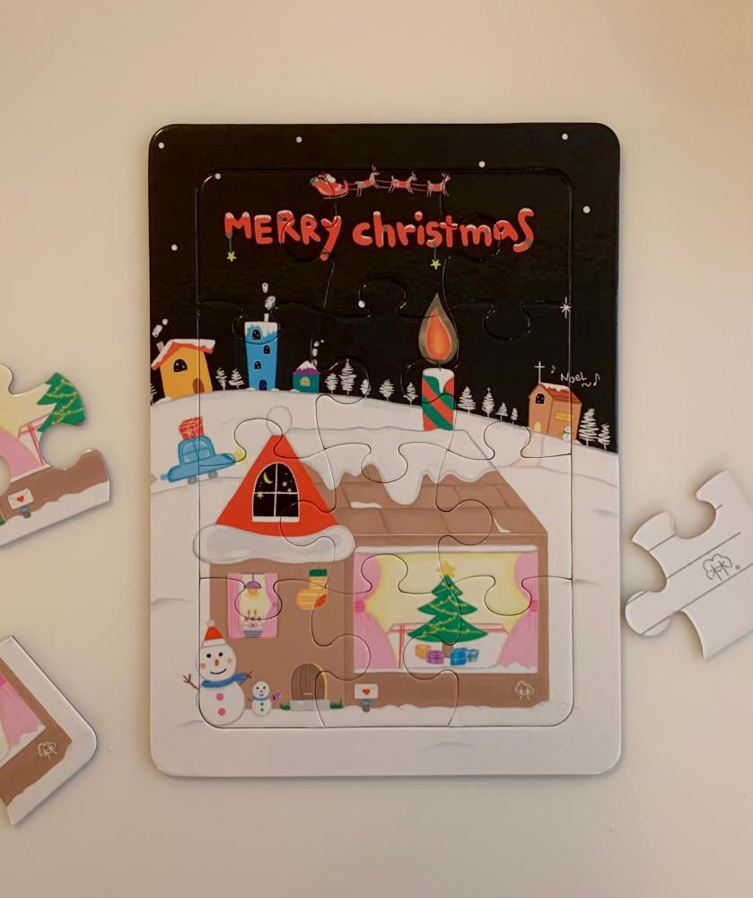 크리스마스 성탄절 양면퍼즐 편지지