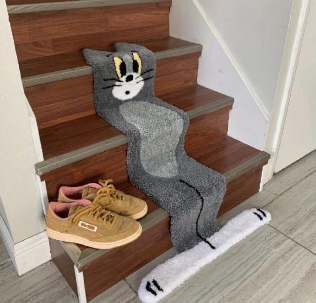 계단 발매트 러그 카페트 30x75cm
