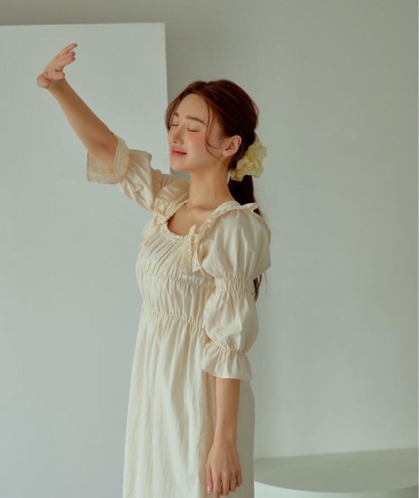 [국산안심,오가닉면100]셔링 커플잠옷 자연주의 로맨틱 신혼부부커플잠옷 잠옷브랜드