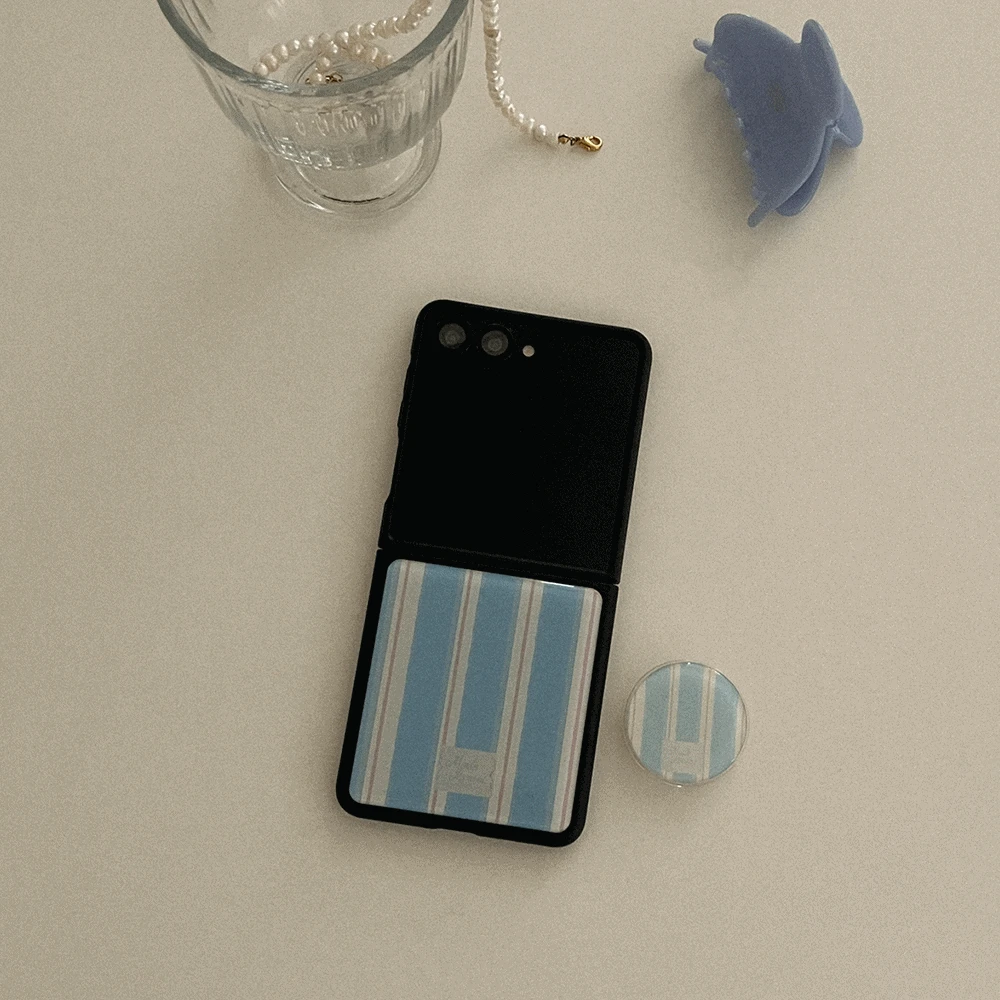 cotton stripe 디자인 [제트플립 블랙 범퍼케이스]