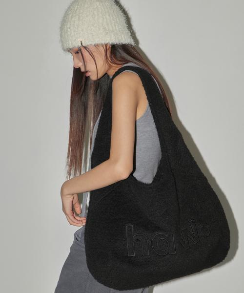wool pebble bag (BK)