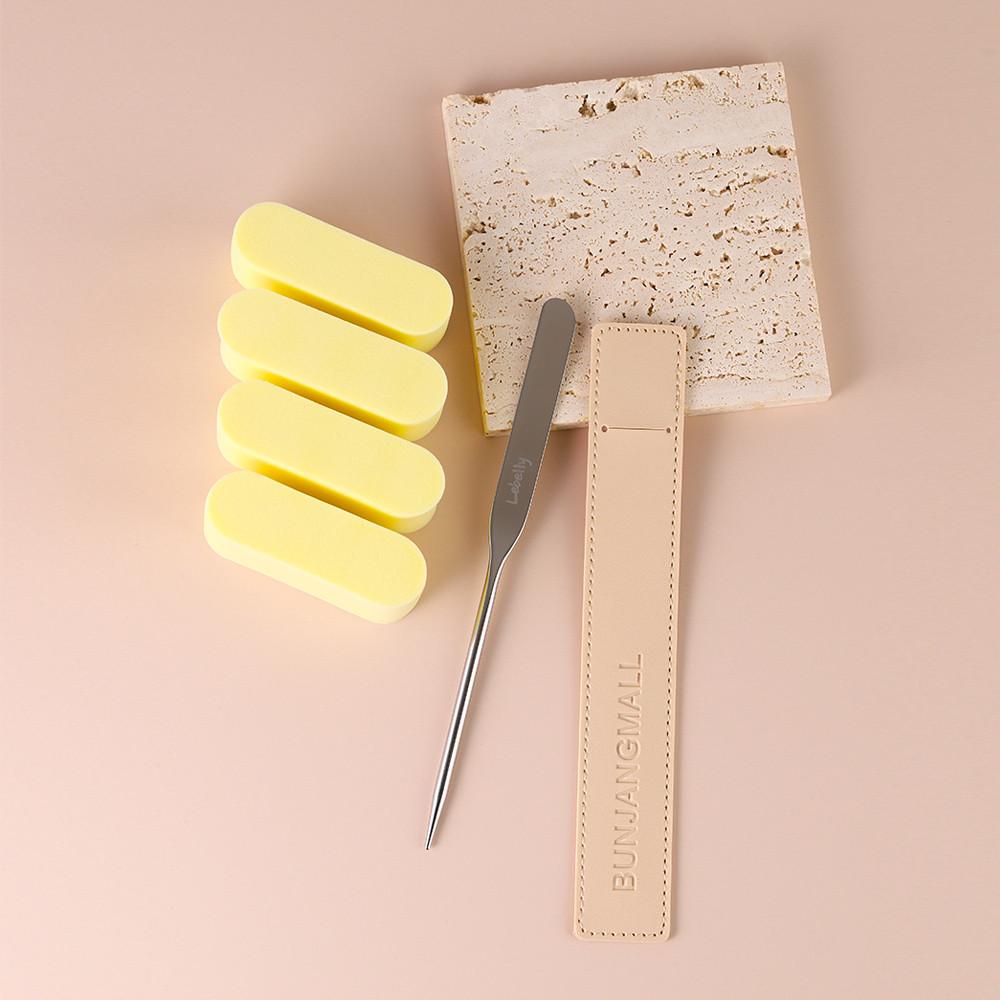 분장몰 메이크업스파츌라+하이드로메이크업스펀지 4p