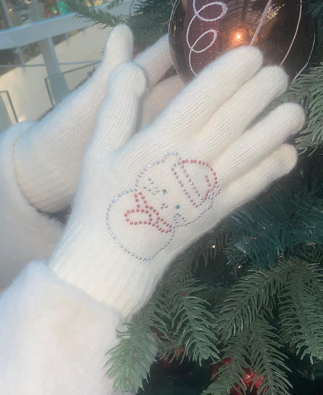 12월 한정) snow kitten gloves