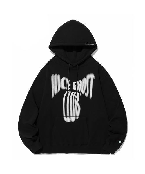 나이스고스트클럽(NICEGHOSTCLUB)  SCREAM LOGO HOODIE_BLACK(NG2DSUM402A) - 사이즈 & 후기 | 무신사