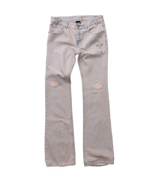 STRAIGHT STACK DENIM dark beige