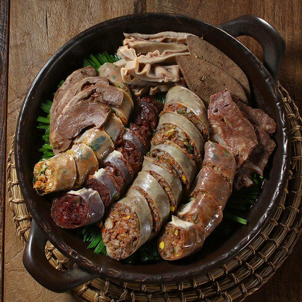 남도토종 순대 고기 야채 피순대 돼지내장 오소리감투 막창 암뽕 1kg