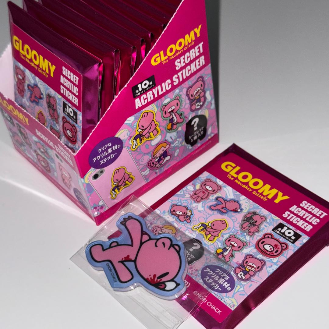 [망키야] 글루미베어 시크릿 아크릴 스티커 씰 (랜덤)