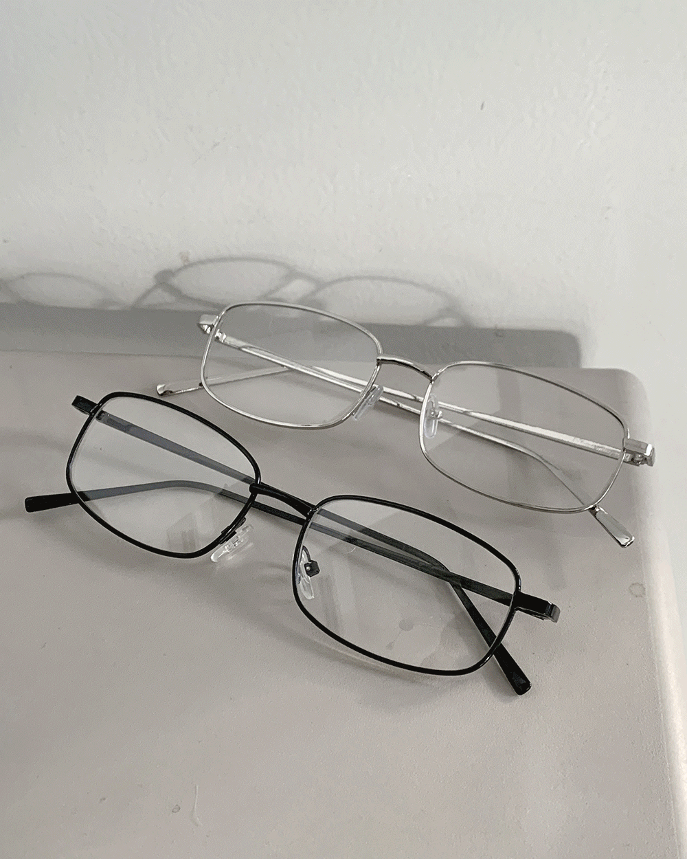 포잇 너드 메탈 얇은테 스퀘어 안경