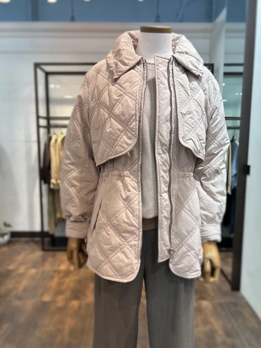 (데코) 레이블 퀼팅패딩점퍼 / FDJPB4T03W