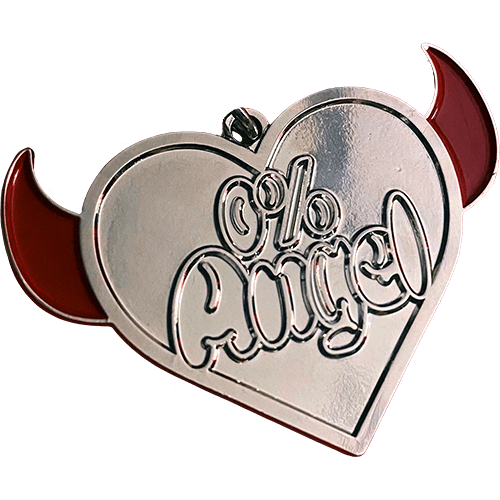 0% Angel 양면 메탈 키링