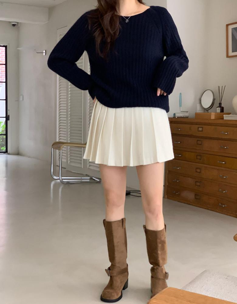 miel 미엘 버클 스웨이드 부츠 브라운 미들 버클 둥근코