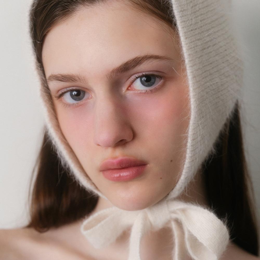 FLUFFY ANGORA TRIANGLE BALACLAVA_TT3W704IV