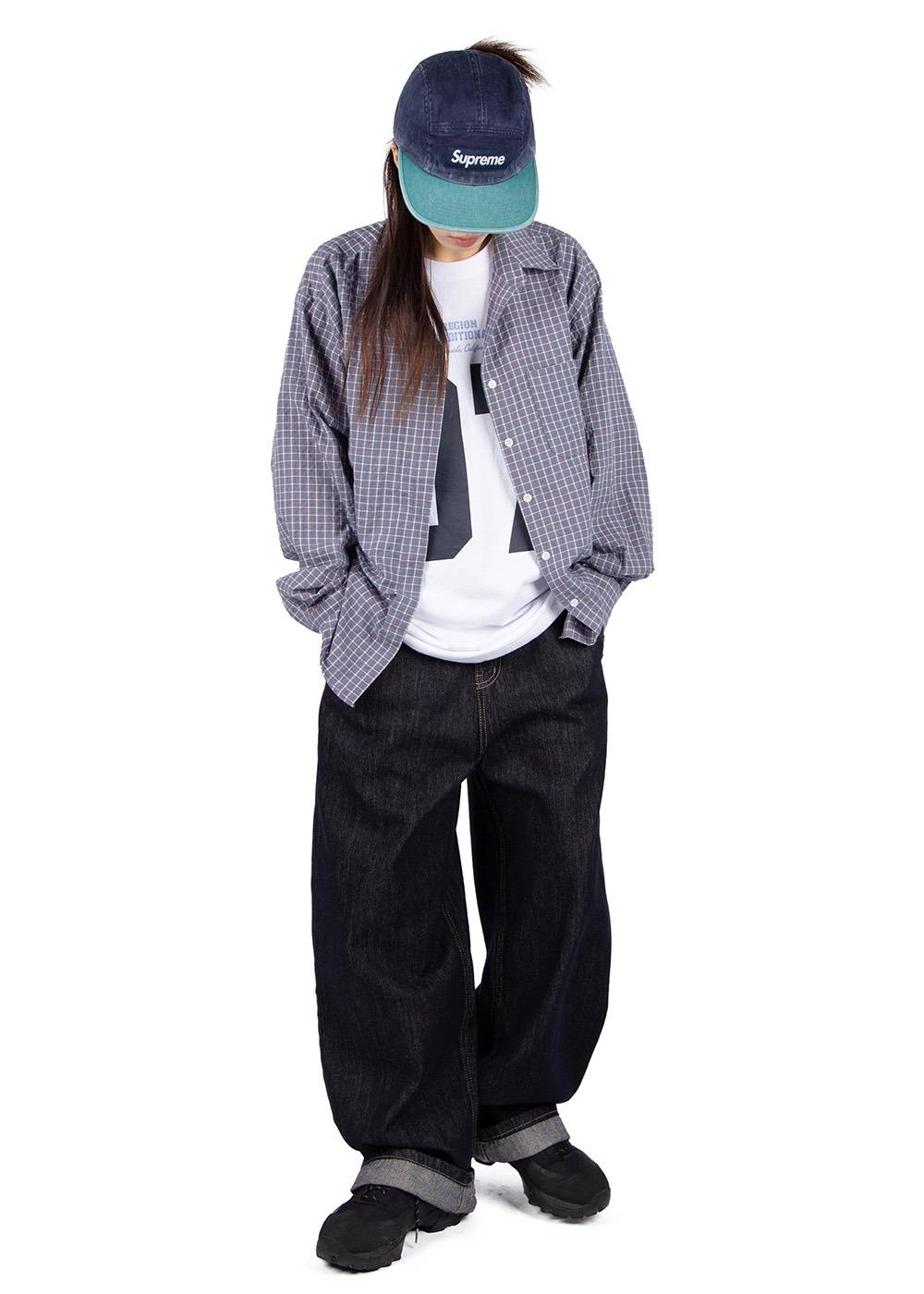 릿킴 NONFADE WIDE RAW JEANS