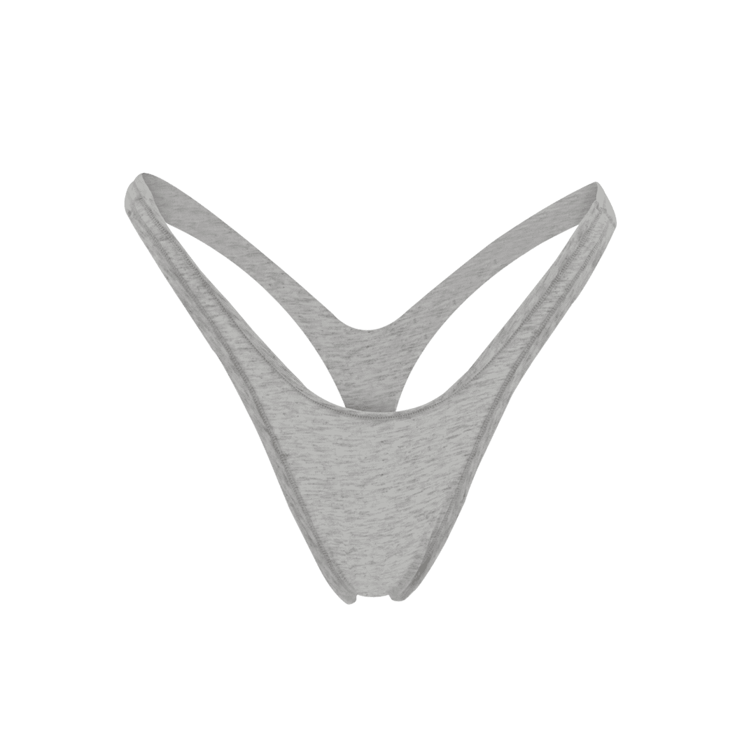 Lounge V Thong Grey