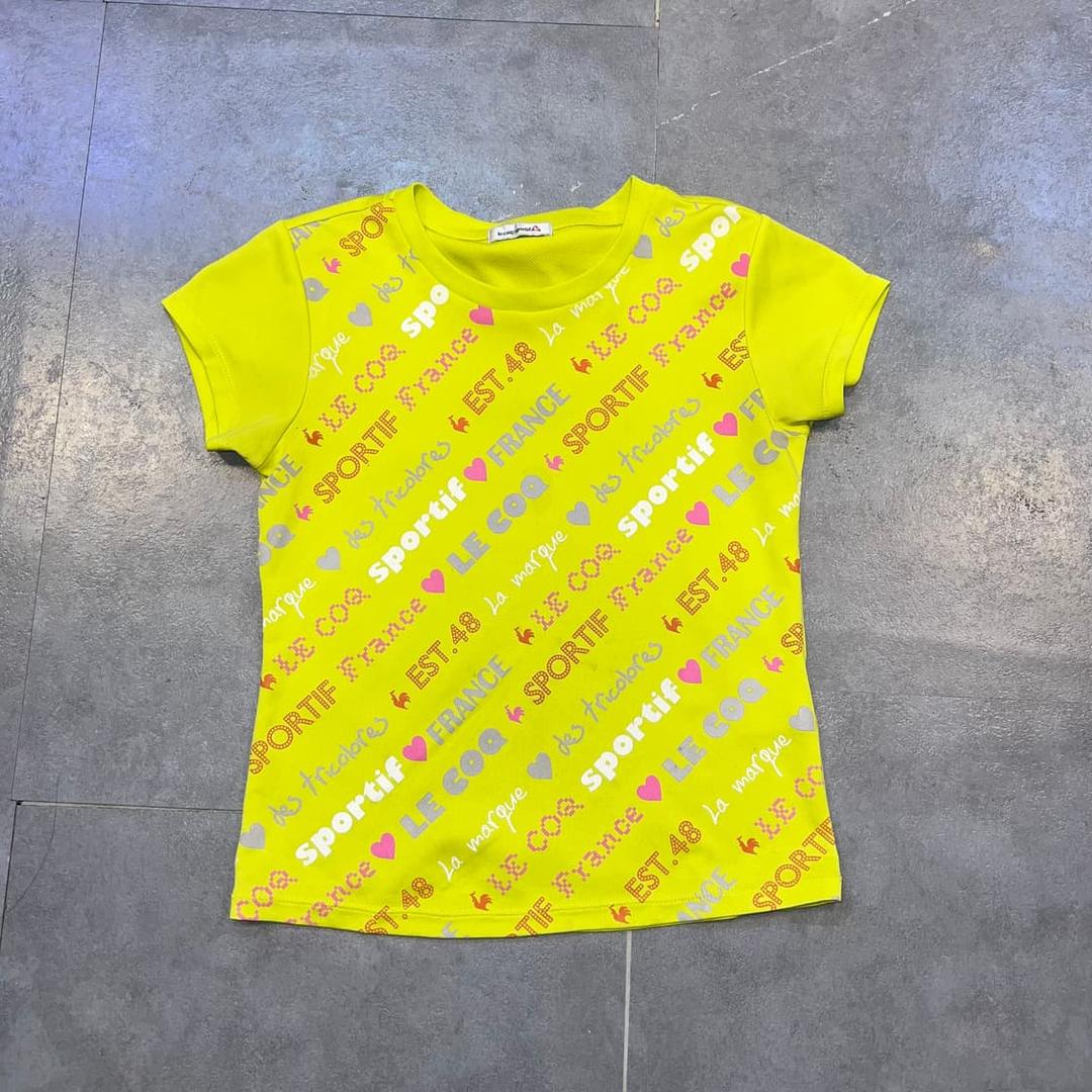 르꼬끄 스포르티프 반팔 y2k 레터링 탑 | 후루츠패밀리