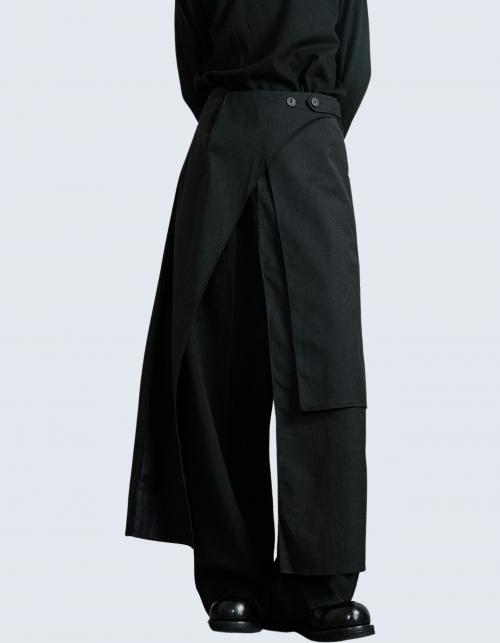 multi-piece layered pants