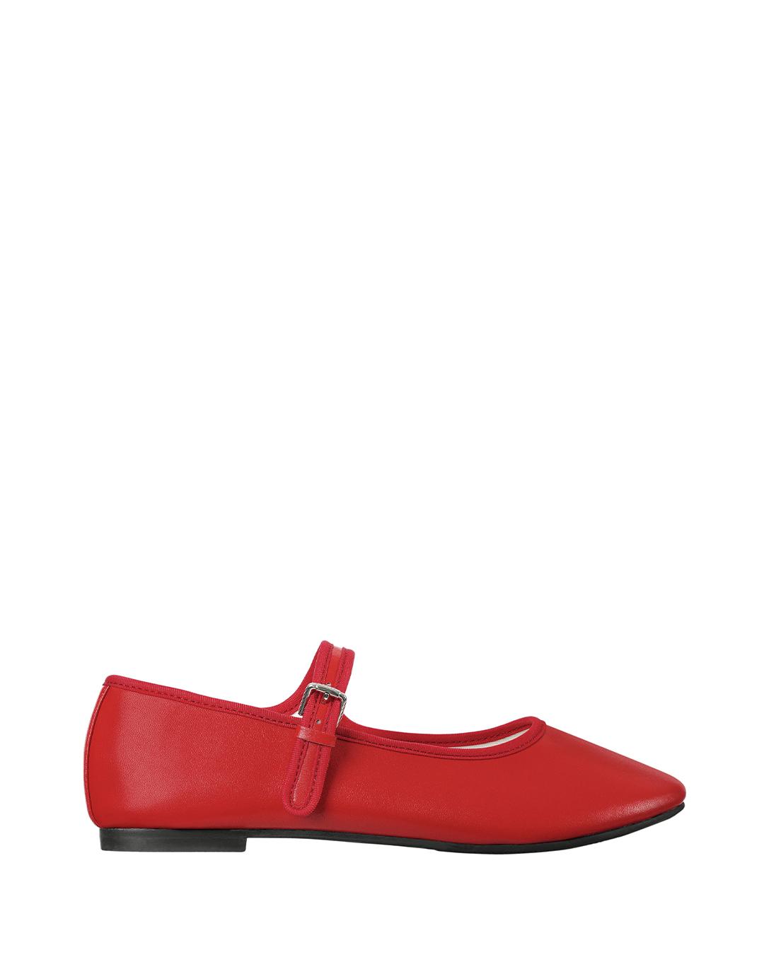 Day Mary Jane Flat Shoes · 데이 메리제인 플랫슈즈 / 레드