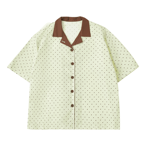 mellow short sleeve shirt - brown