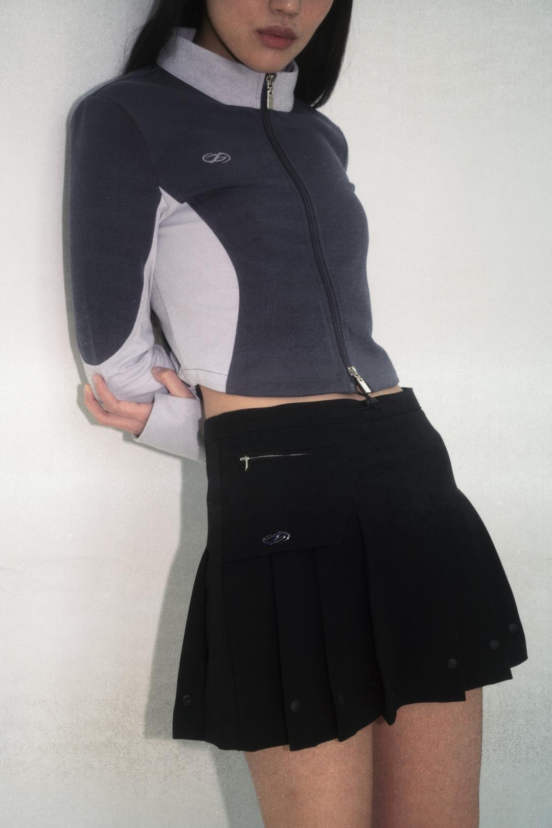 Slim jersey cropped jacket