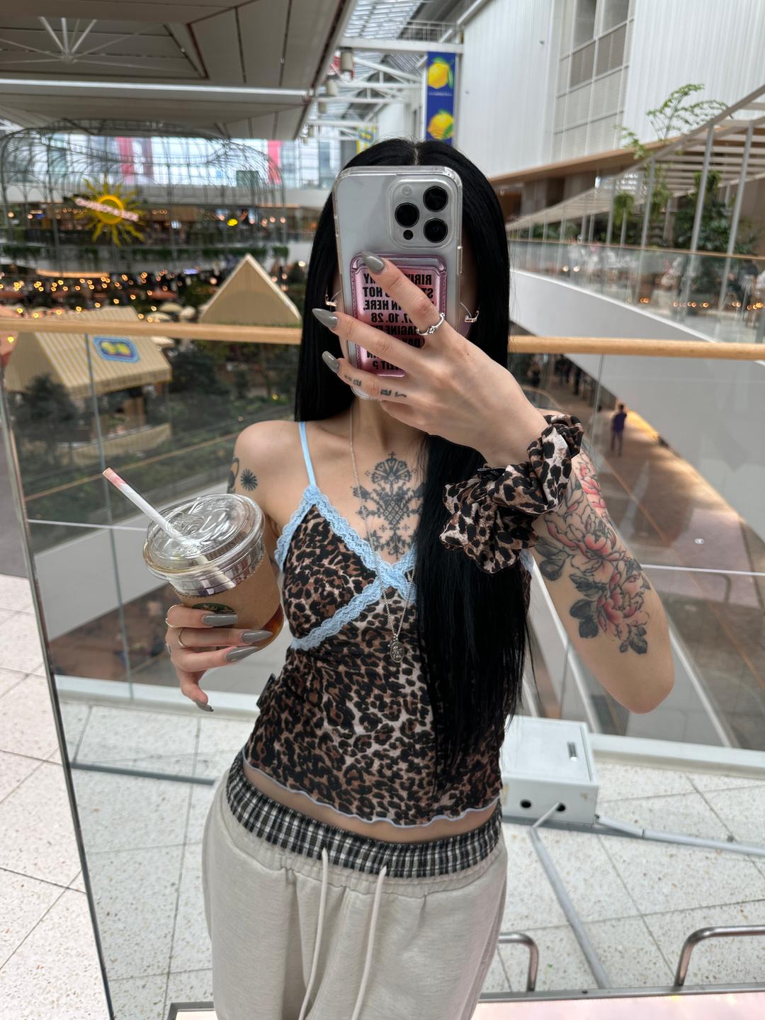 7/25 pm 12:00 open) LEOPARD SLEEVELESS