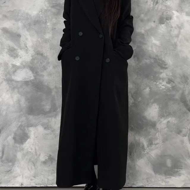 (UNISEX) Double Long Coat (2color)