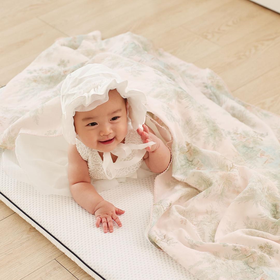 사가 신생아 베니스 거즈 사계절 아기 블랭킷