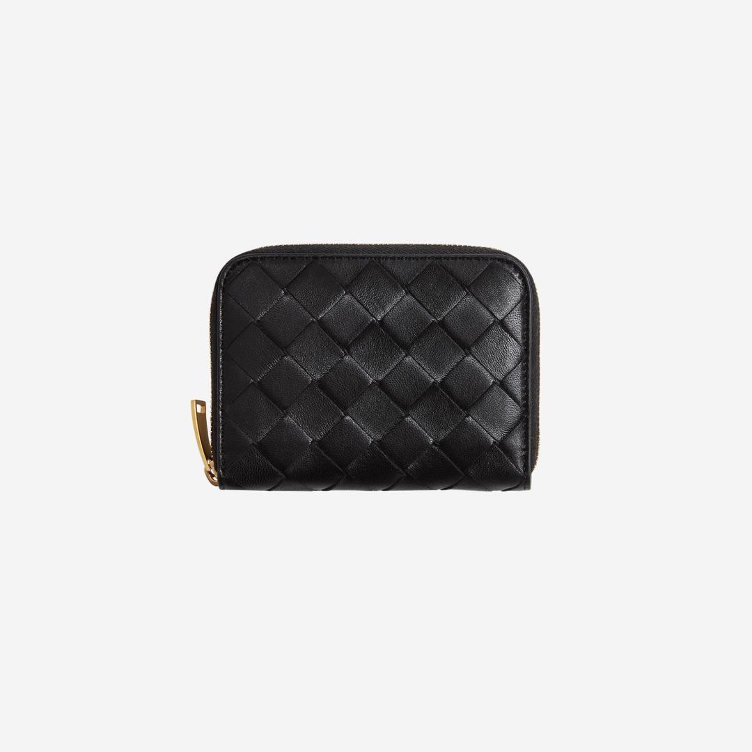 Bottega Veneta Zipped Coin Purse Black