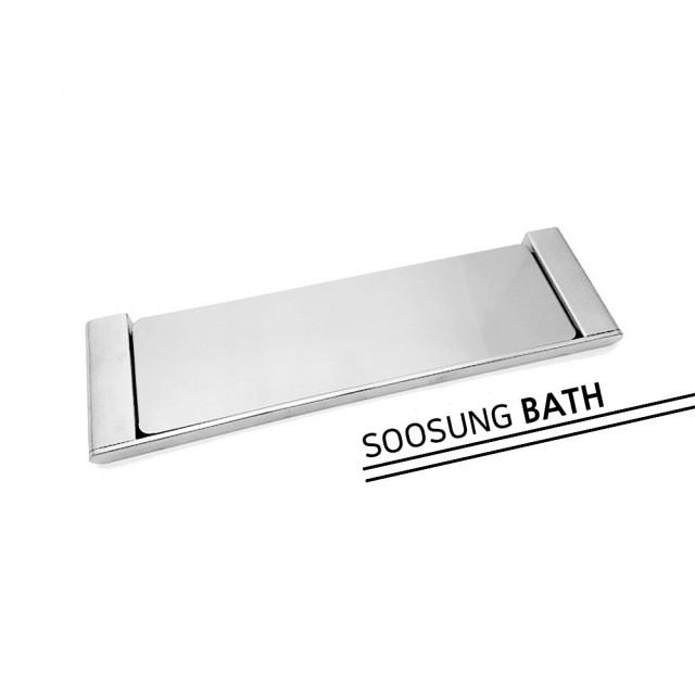 SUS304 무광 실버 니켈 스텐 스테인레스 욕실 일자선반 화장실 벽 인테리어 선반