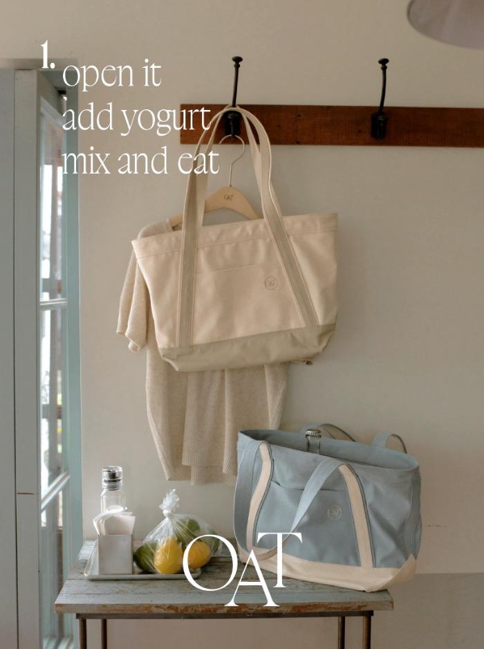 [OAT/주문폭주] Coloring Canvas Bag - 2 color
