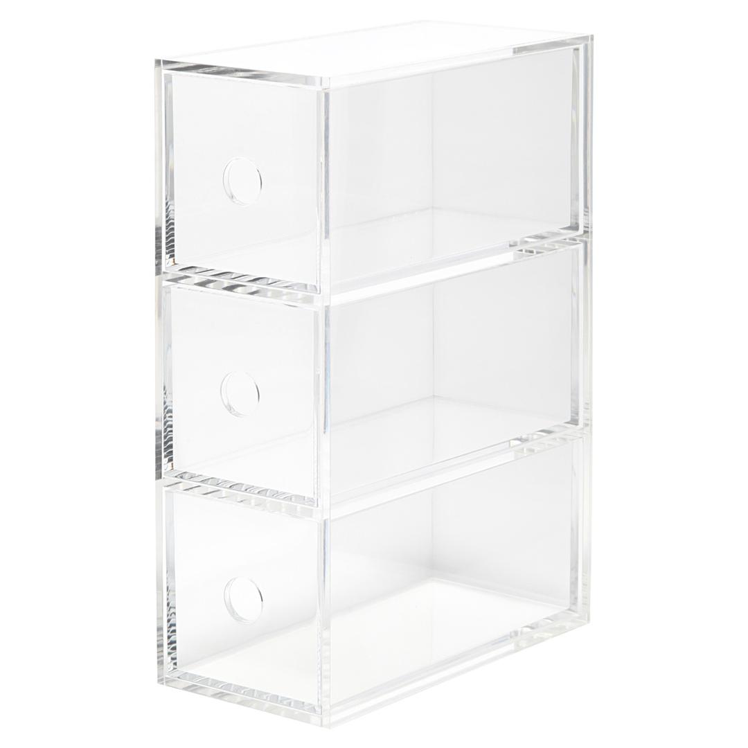 [MUJI] 아크릴 소품 수납 박스 3단