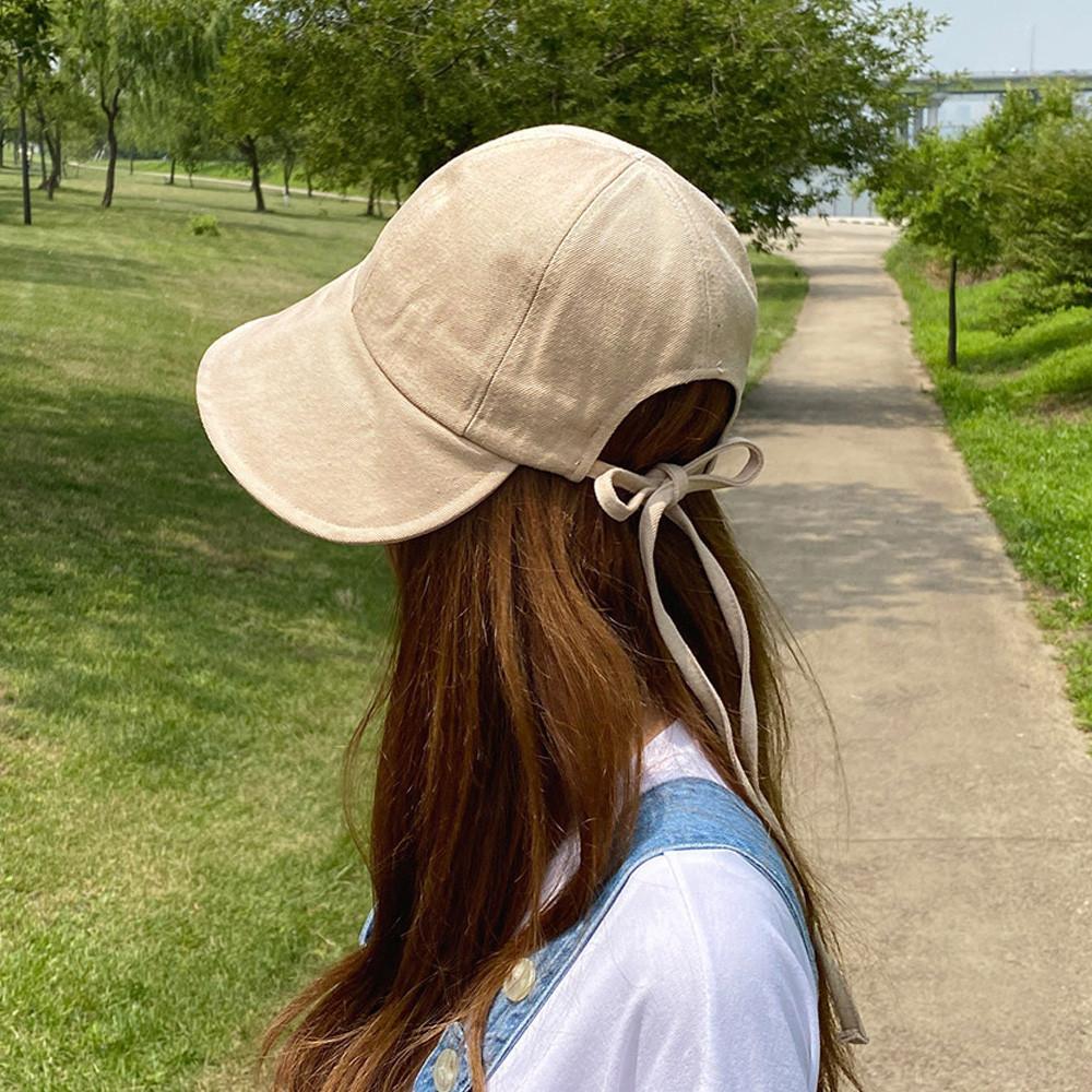 리본 면 여성 보넷 벙거지모자 봄 여름 버킷햇 플로피햇