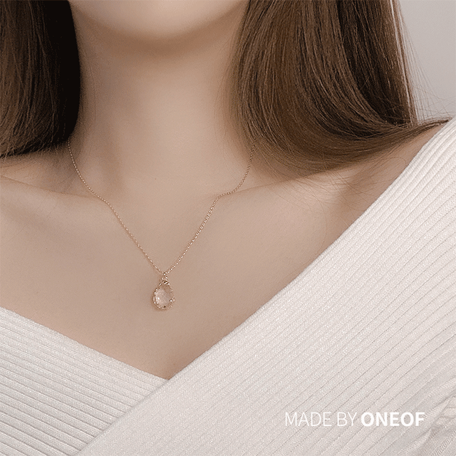 [할인이벤트/자체제작] water drop necklace (목걸이)