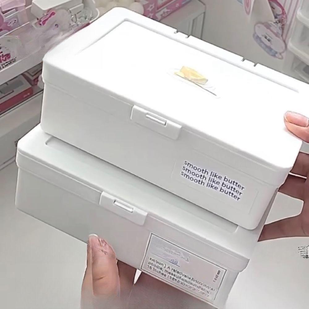 화이트 탑로더 보관함 정리함 포장용품 스티커 다꾸 보관