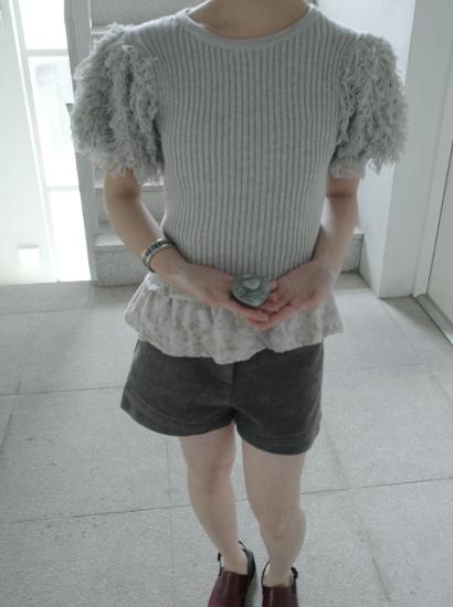 푸들 얀 하프 니트 (3c)