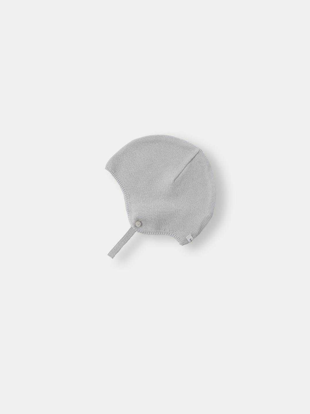 NEWBORN) Comely Newborn Knit Bonnet, Pale Blue