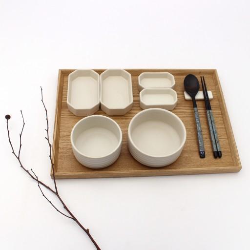 "혼자서도 든든하게!"도자기 혼밥 1인식기세트(8P)