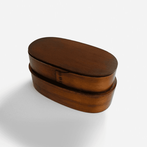 피크닉 소풍 우드 2단 런치박스 나무 도시락