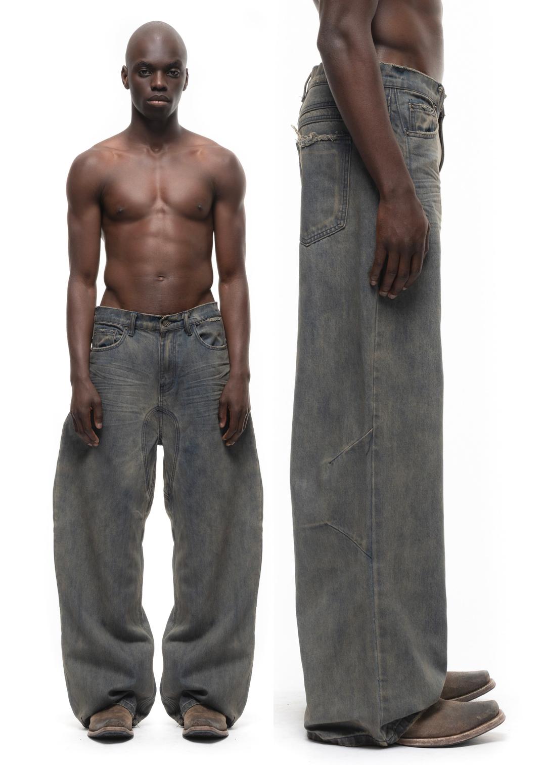 LOOSE EVERYDAY CONCRETE BLUE DENIM - SMALL