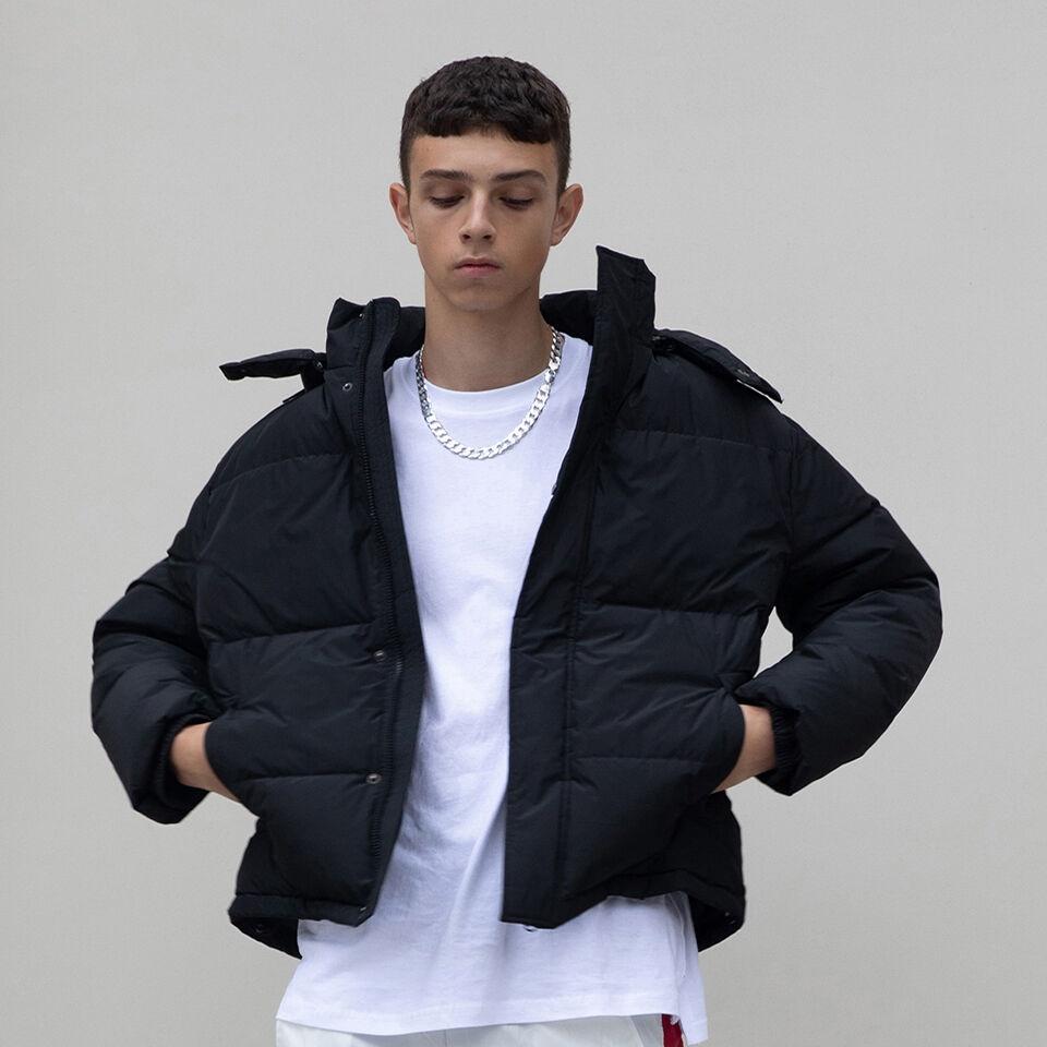 [5차발매]프리미엄 솔라볼 숏패딩 자켓 블랙