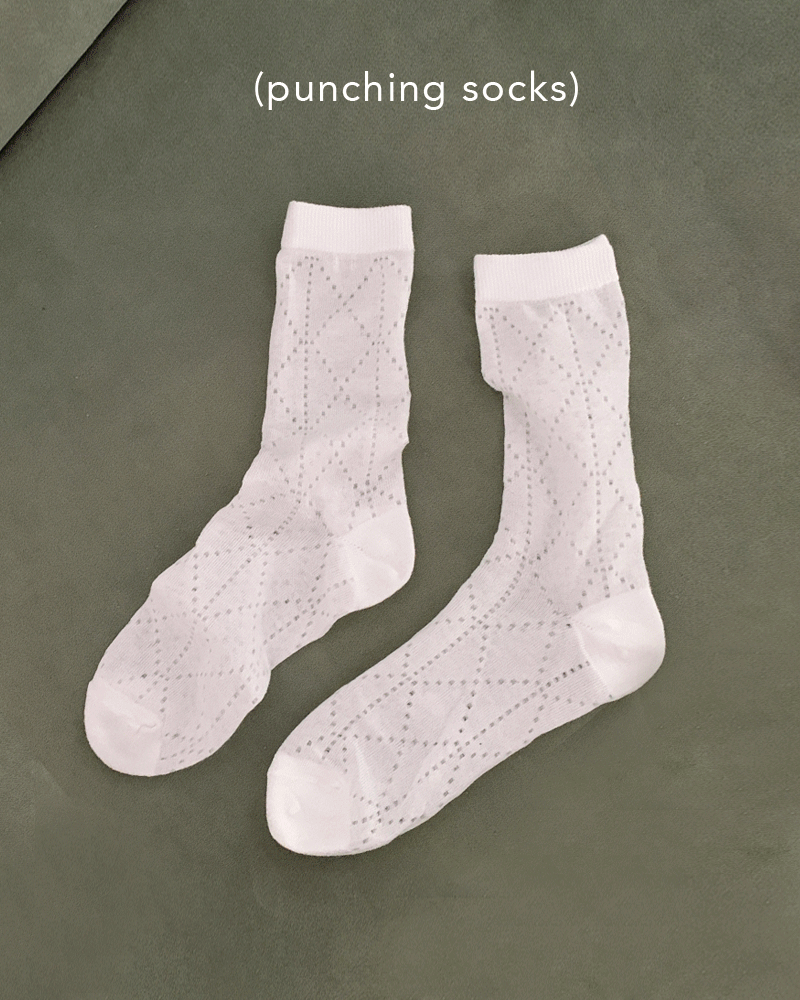 [3,000장 판매/1+1] 자수 시스루 socks (2,000원 할인)