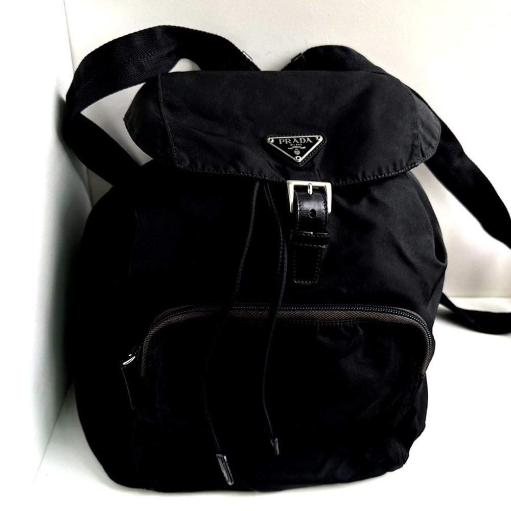 [중고] Prada 프라다 빈티지 포코노 투포켓 베이직 백팩 가방 명품