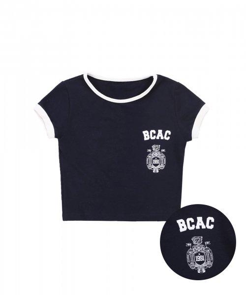 BCAC 엠블렘 링거 티 - 네이비