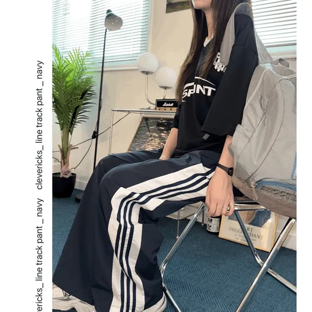 97 스포티 라인 트랙 pt - 트랙팬츠,와이드팬츠,라인팬츠,밴딩팬츠,아노락팬츠,트레이닝하의,스포티,빈티지,y2k