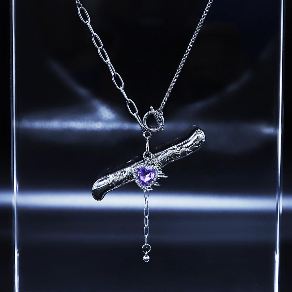 TM3 진 매화 은장도 목걸이