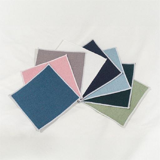 린넨 코튼 파스텔 코스터 8컬러 주문제작 인쇄