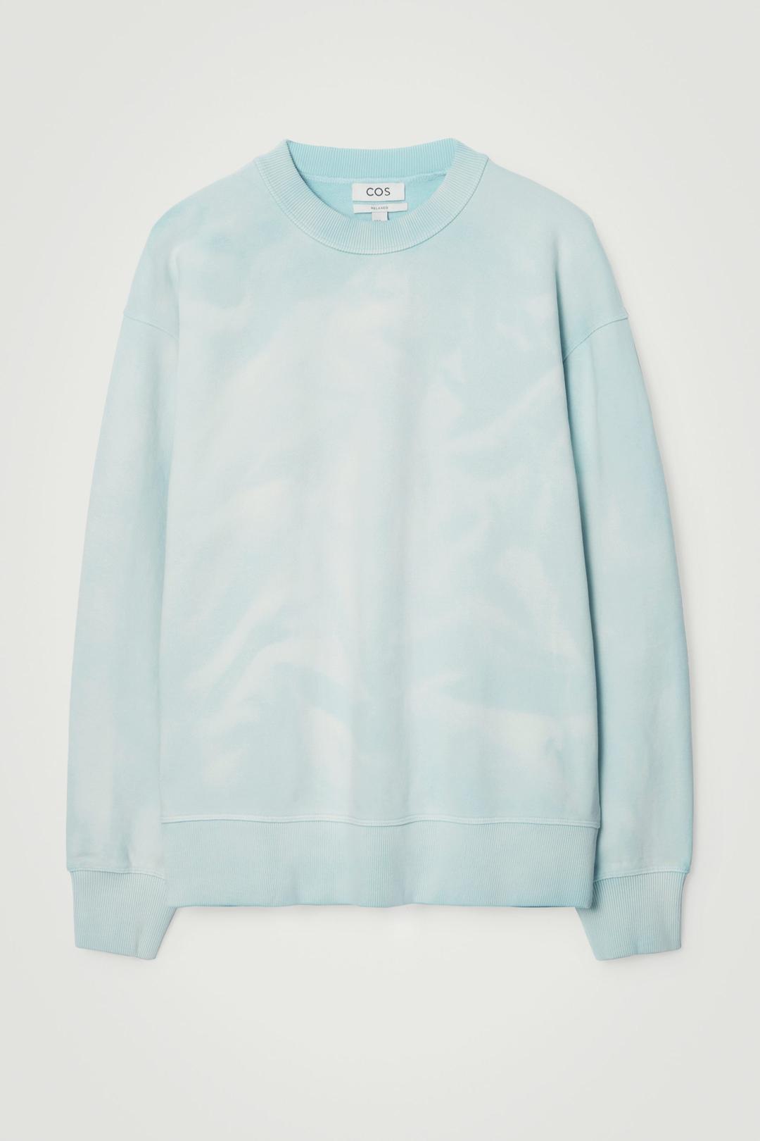 SWEAT EFFET DÉLAVÉ À L'ACIDE - BLEU CIEL | COS