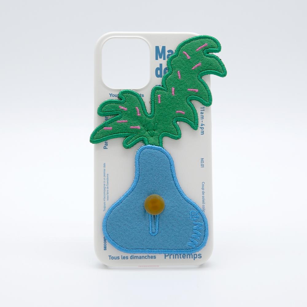 (예약판매상품 4월18일 순차적배송) SUN CASE PLANTS PATCH BLUE