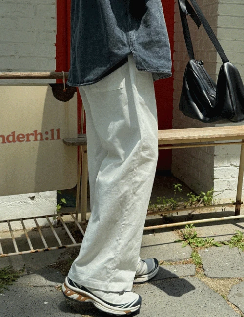 원마일 코튼 데일리 와이드팬츠 (7color)