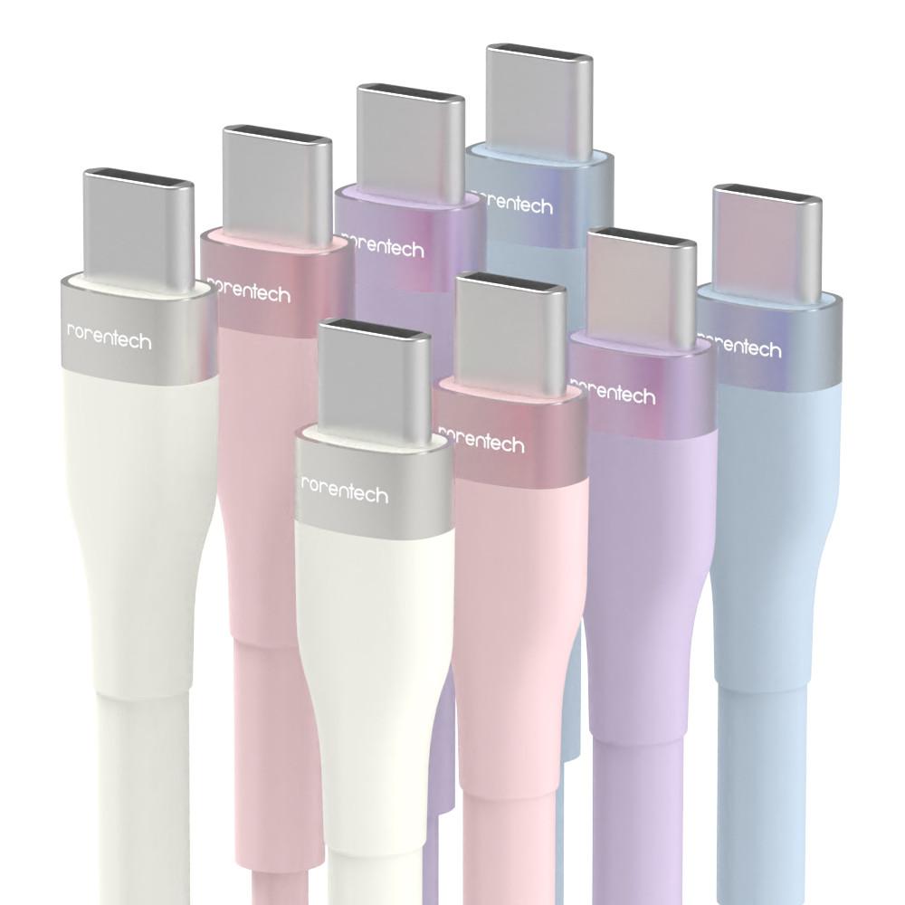 로랜텍 60W PD 파스텔 C to C 초고속충전 케이블 1.2m